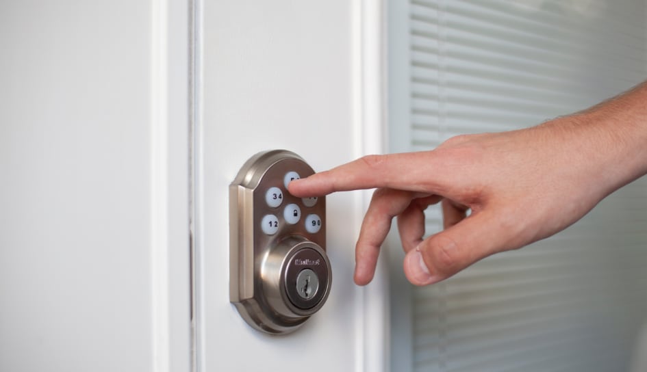 ADT smartlock on a Jamestown home